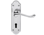 Excel Classic Henley Polished Chrome Door Handles - 3200 (sold in pairs)